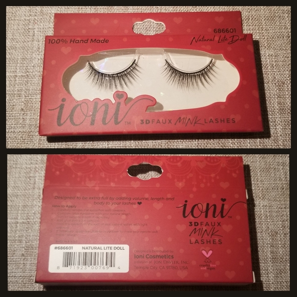 Ioni Handmade 3D Minky Faux Lash Bundle with Glue - Picture 4 of 6